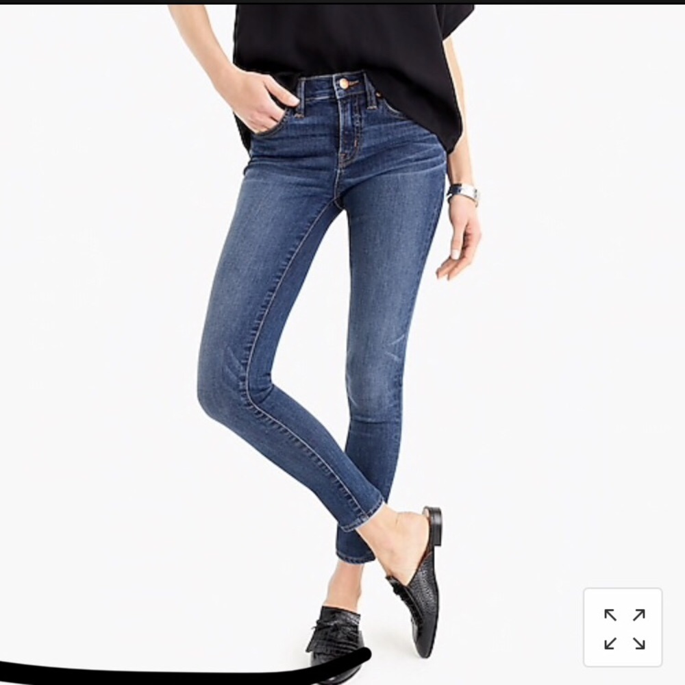 J Crew Toothpick Jeans in Vista Wash